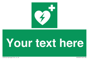 Custom Defibrillator Sign